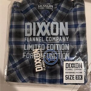 Dixxon Blue and Black Flannel Performance Machine RARE